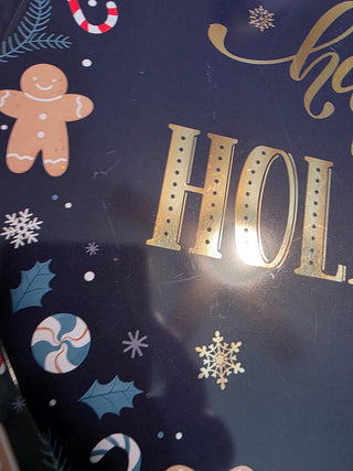 MTS Happy Holidays Blue Metal Cookie Tray|124230