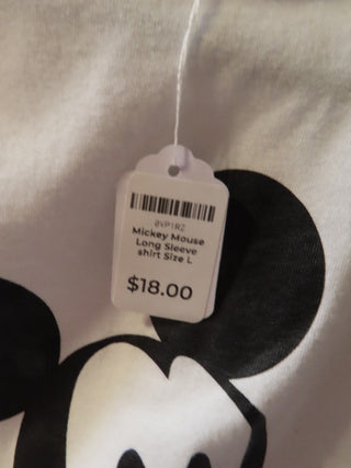 Mickey Mouse Long Sleeve shirt Size L MTS