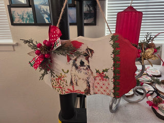 Cute dog Christmas sign|123363