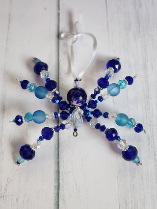 Spider Sun Catcher Blue/White|63598