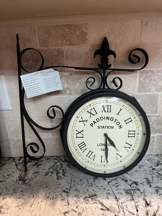 Double Sided “Paddington Station” Train Clock RCD|112669