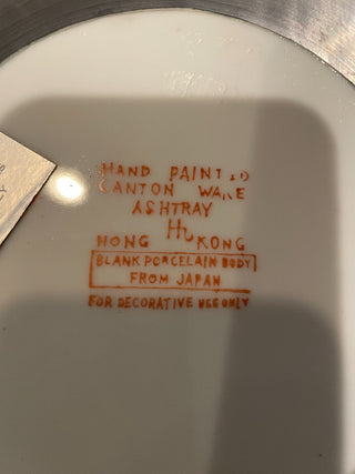 VNTG Japanese Canton Ware Ashtray~MTS|85204