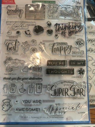 Stamping Village - "Thinking of You" comments and greetings RCD|103720