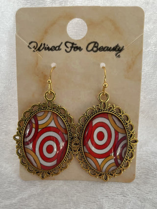 ornate oval earrings RSV