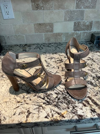 Women’s Coach “Tamarah” Gladiator, Stacked 4” Heels in Size 9 B - RCD|116431