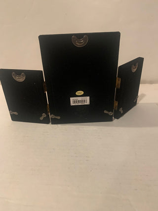 Vntg Black Gold triple frame MTS
