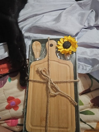 Mini Cheese Board w/ knife Gift