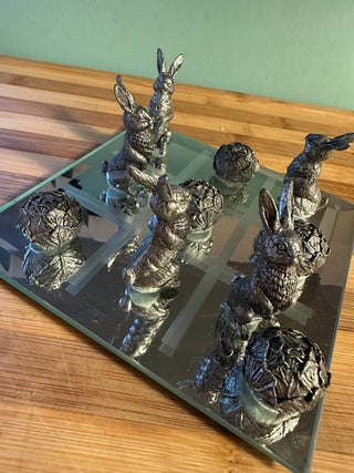 VTG Metzke Pewter Rabbits/Cabbage MTS|115400