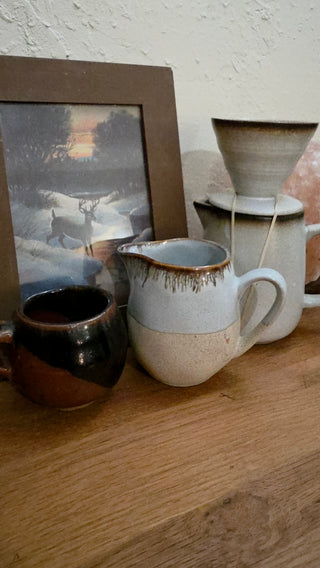 Glazed Tan/Brown Creamer