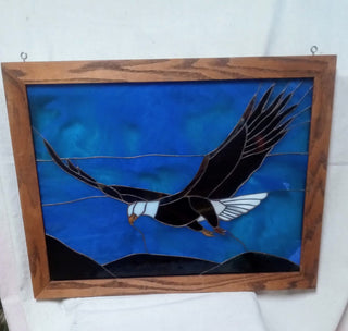 MW Faux Stained Glass Eagle MTS