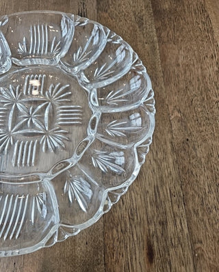 Vtg. Federal Glass Georgetown Deviled Egg Plate-RSV|83409