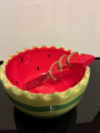 #661 Watermelon Bowl with Spreader