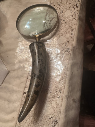 Vintage Custom Magnifying Glass in Brass mounted #47 VV MTS