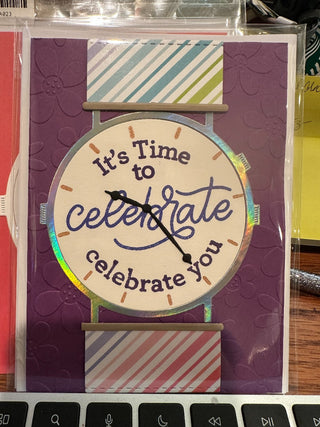 Birthday Card - "It's time to celebrate you" GF228 RCD