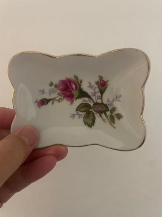 Small floral trinket dish