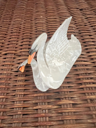 White swan hair clip RSV
