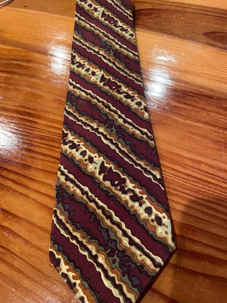 Jhane Barnes Maroon 100% Silk Tie -MTS|113756
