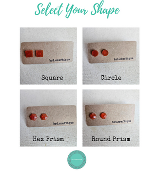 bri.craftique - Pink Resin Stud Earrings|130135