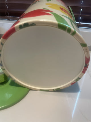 Vintage Vinyl Spring Flower Ice Bucket-RSV|80445