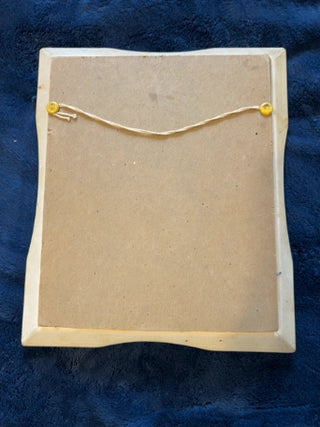 JP ornate white and gold picture frame 10” x 8.5”
