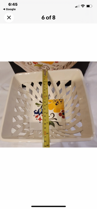 VIDA Ceramic Bread Basket-RSV