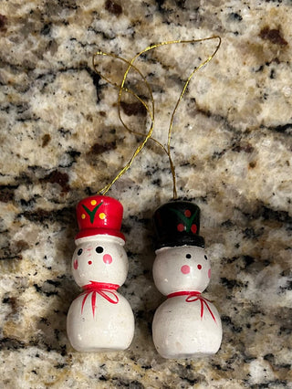 Wood Snowmen Ornaments  MTS|124940