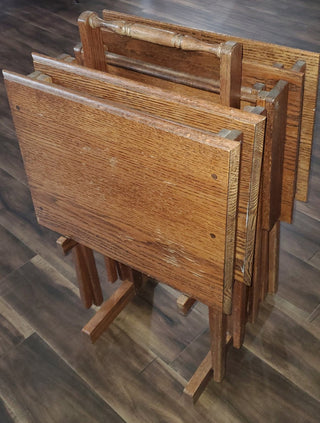4 PIECE VINTAGE MID CENTURY TRAYS.. MTS