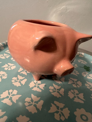 Pig Planter Pink Ceramic MTS|119985