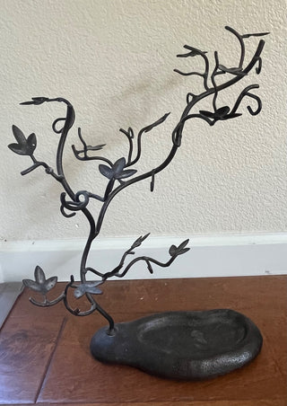 BEAUTIFUL HEAVY IRON TREE JEWELRY HOLDER 16.5"T (KJS) RCD|87773