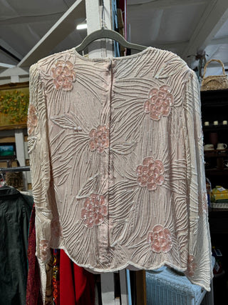 Beaded sequin silk shirt - MTS|100962