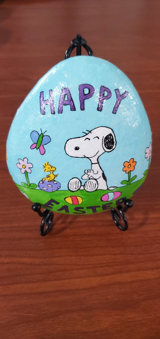 P.R#250 happy Easter snoopy w/stand