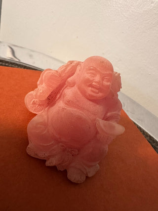 Pink Resin Laughing Buddha MTS|91293
