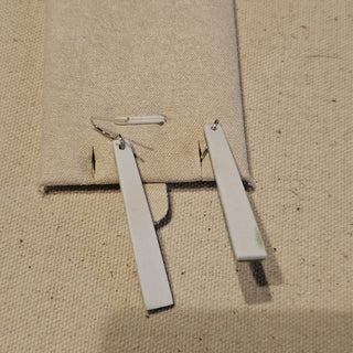 .925 inlaid  mosaic dangle earrings