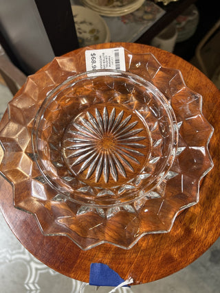 12F Fostoria CRYSTAL BUTTER DISH W/COVER MTS|91796