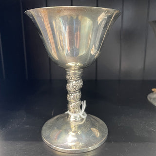 Spanish Silver Plate Wine Goblet RSV
