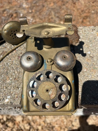 Vintage Tin Toy Speedphone Telephone