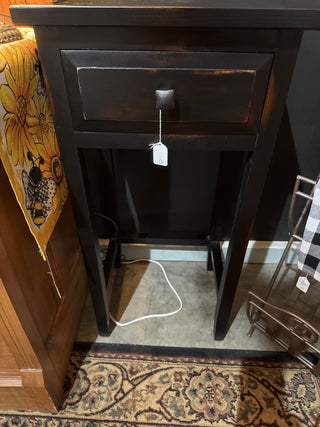 Dark Wood Entry Way Table with Drawer - RCD