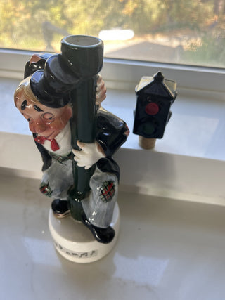 Ceramic Drunk Man / Traffic Light " How Dry I am" Empty , Musical Decanter-RSV|122208