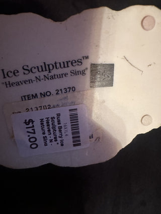 Russ Berry Ice Sculptures #21370" Heaven - N - Nature Sing "Snowman Penguins" #62 VV MTS|139978