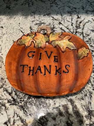 Give Thanks 10" Serving Dish (Food Safe) RCD|109137
