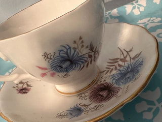 Vintage Teacup Blue Pink Floral MTS|115080