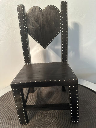 Chair Black Heart Wood MTS|76354