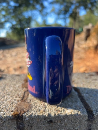 Disneyland Coffee Mug Cup Purple MINNIE MOUSE Pink 16 oz Thailand EUC