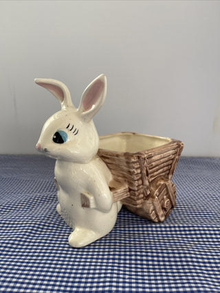 BP Cute VNTG bunny Rabbit Planter|49749