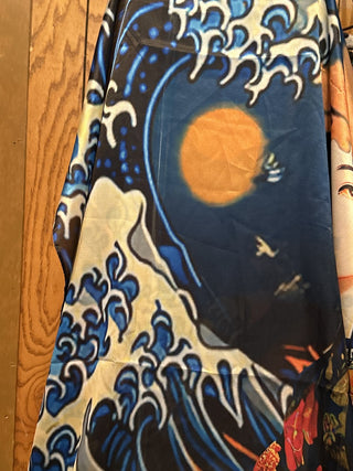 Geisha & Cat silk scarf.  #SM RSV|86291