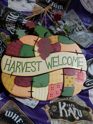 Harvest Welcome sign rsv|114522