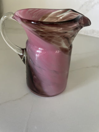 Hand blown glass creamer|75927