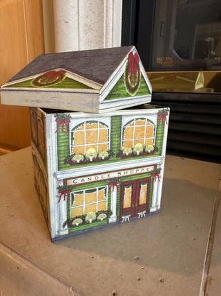 Gift Box - Decorated as Candle Shop - 5.5" x 7" RCD|73989