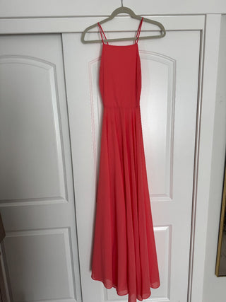 chinese dress ladies Coral Angel Sleeve Maxi Dress