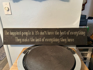 Wall Art Happiest People Board MTS|88496